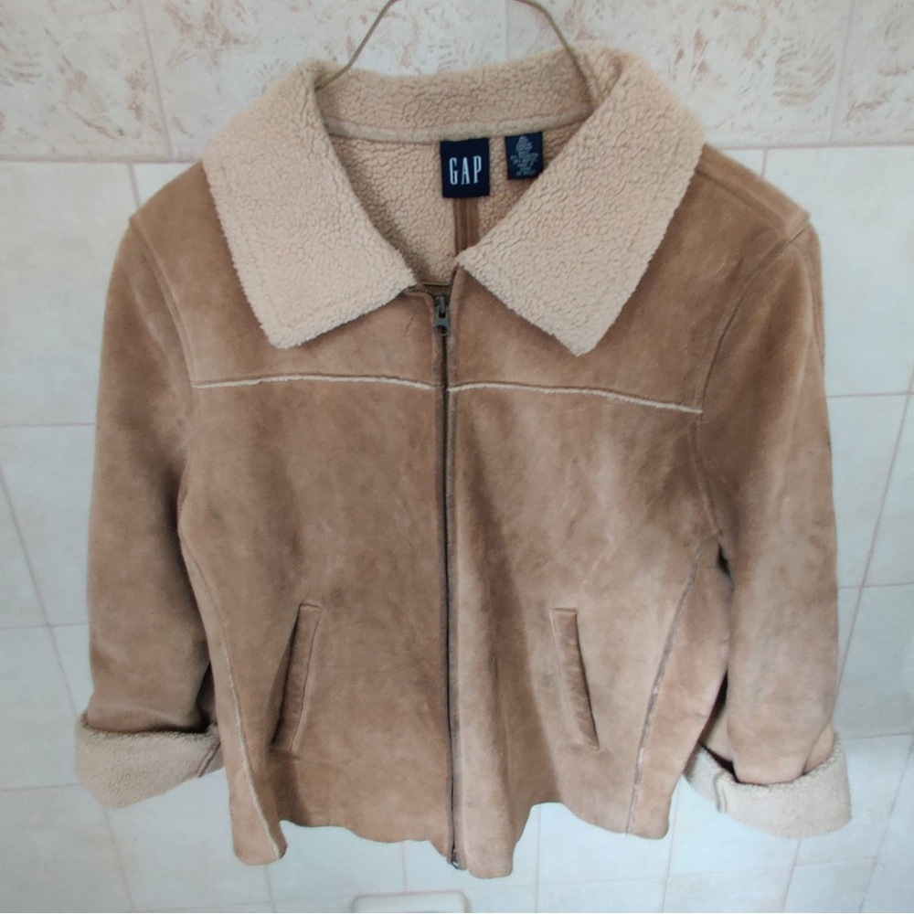 Suade leather jacket from GAP